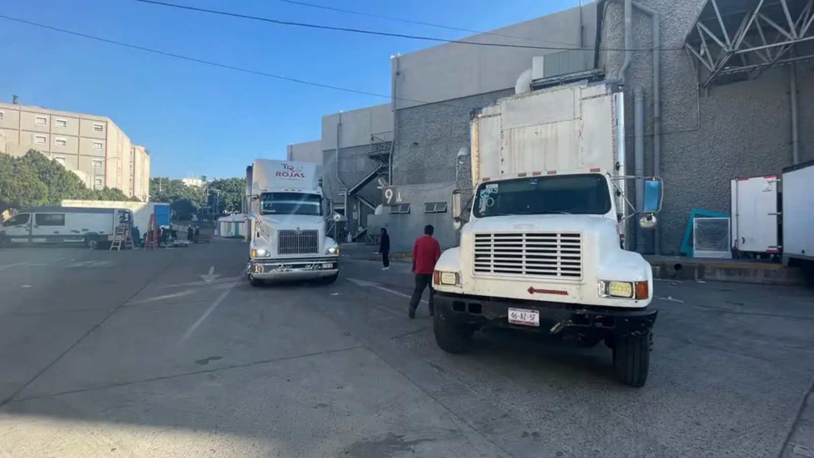 Descarga con montacargas